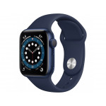Смарт-часы Apple Watch Series 6 GPS 40mm Blue Aluminum Case with Deep Navy Sport Band (MG143)