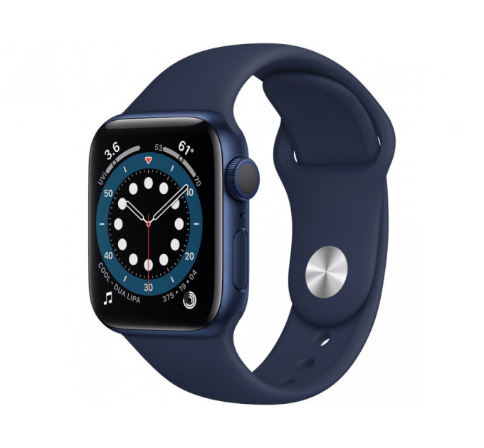 Смарт-часы Apple Watch Series 6 GPS 40mm Blue Aluminum Case with Deep Navy Sport Band (MG143)