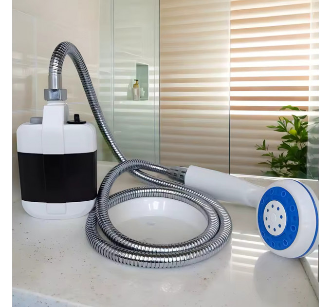 Переносной душ для кемпинга и мытья автомобиля, душевая система Portable Outdoor Shower с аккумулятором и USB