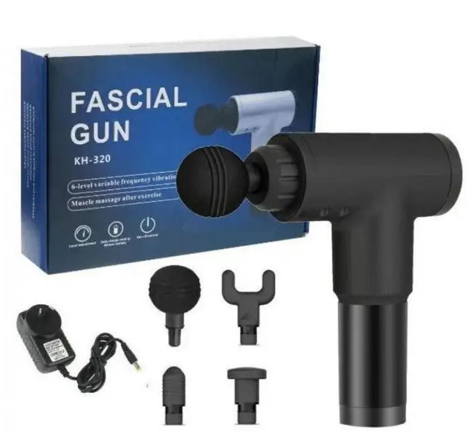 Перкуссионный массажер Fascial Gun KH-320 — расслабление мышц и восстановление после тренировок
