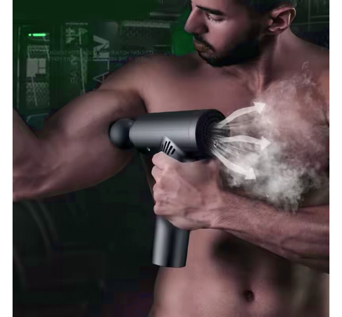 Перкуссионный массажер Fascial Gun KH-320 — расслабление мышц и восстановление после тренировок