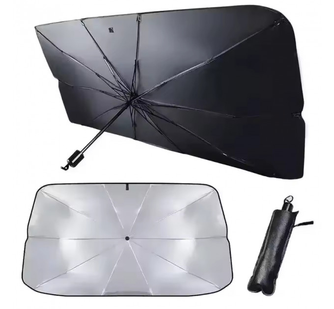 Автомобильный зонт Car Umbrellas для лобового стекла — защита от солнца и жары