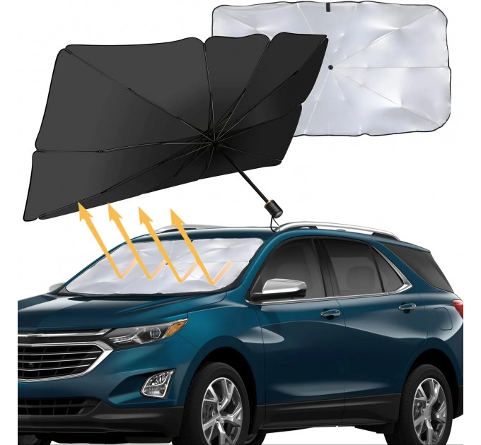 Автомобильный зонт Car Umbrellas для лобового стекла — защита от солнца и жары