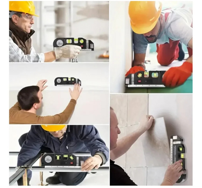 Лазерный уровень FIXIT Pro 3 — профессиональный мини-уровень с рулеткой и 3 глазками