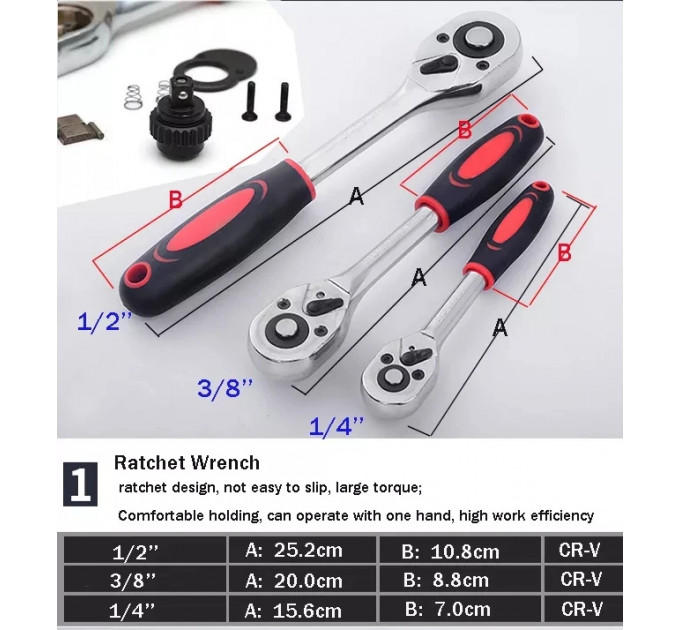 Профессиональный набор инструментов 108 Piece Tool Set | Автомобильный комплект в кейсе