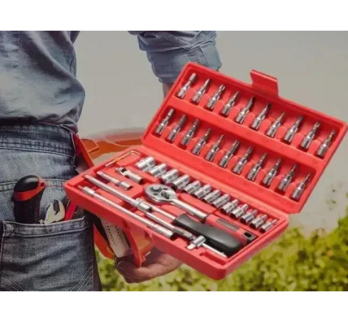 Универсальный набор инструментов Tool Set 46 предметов в прочном кейсе