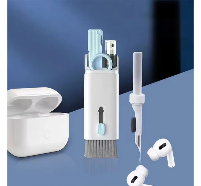 Набор для чистки электроники 7 в 1 | Универсальный очиститель AirPods, клавиатур, экранов