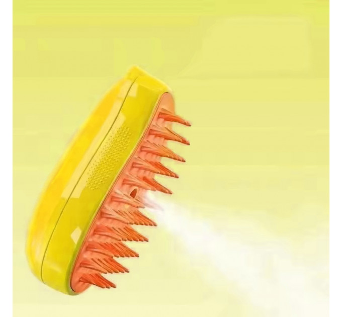 Массажная паровая щетка для животных Pet Brush с USB — 3в1 уход за шерстью