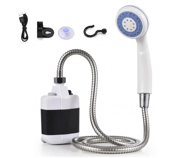 Переносной душ для кемпинга и мытья автомобиля, душевая система Portable Outdoor Shower с аккумулятором и USB