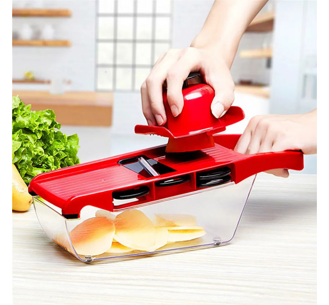 Овощерезка Mandoline Slicer 6 в 1 — профессиональная нарезка с безопасностью и комфортом