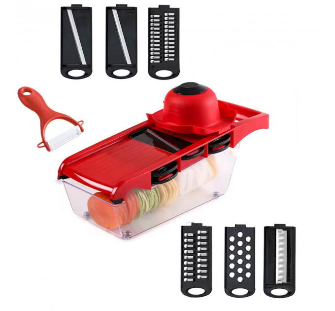 Овощерезка Mandoline Slicer 6 в 1 — профессиональная нарезка с безопасностью и комфортом