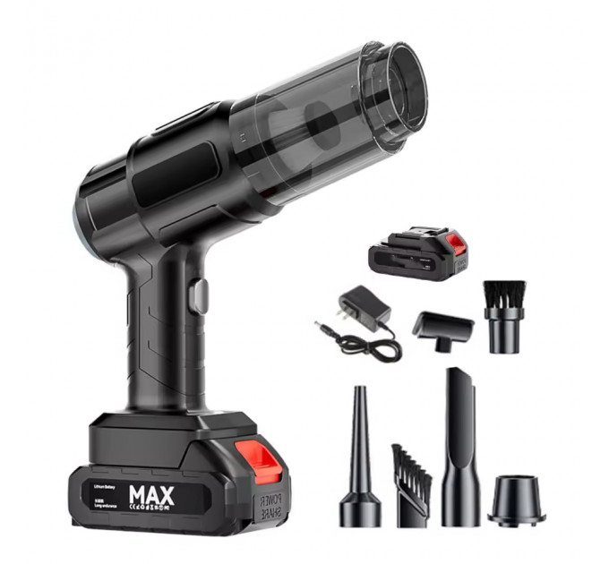 Купить аккумуляторный пылесос MAXTOP MP-251 с 6 насадками для дома и авто