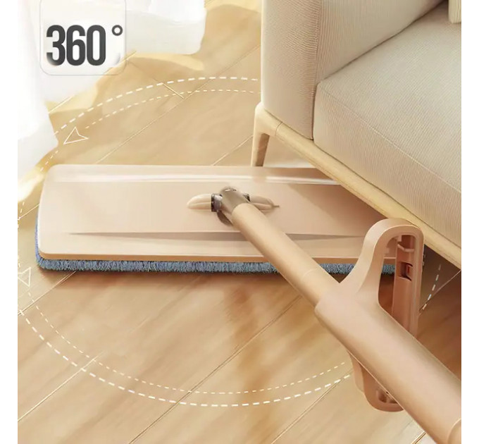 Швабра с отжимом Spin Mop 360 – телескопическая ручка, вращение 360°, микрофибра